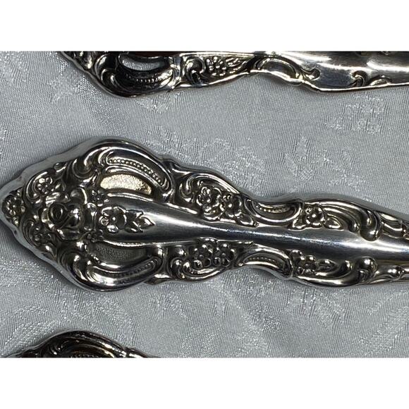 Oneida Michelangelo Stainless 5-Piece Setting Knife Fork Spoon Ornate Baroque - Picture 10 of 11